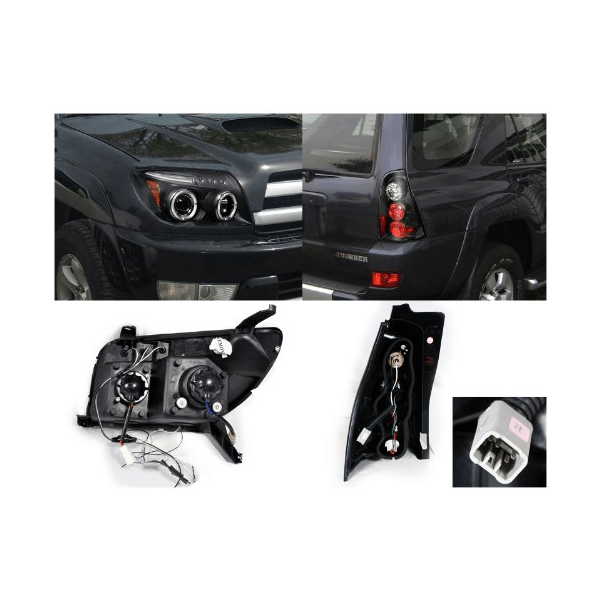Toyota 4Runner Black Halo Projector Headlights, Altezza Tail Lights - Imagem 2